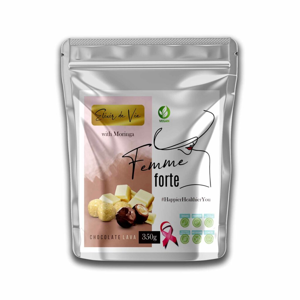 Femme Forte Chocolate Lava Vegan Packaging Mockup JPG