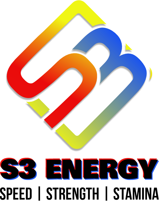 S3 Energy Logo Blue Portrait